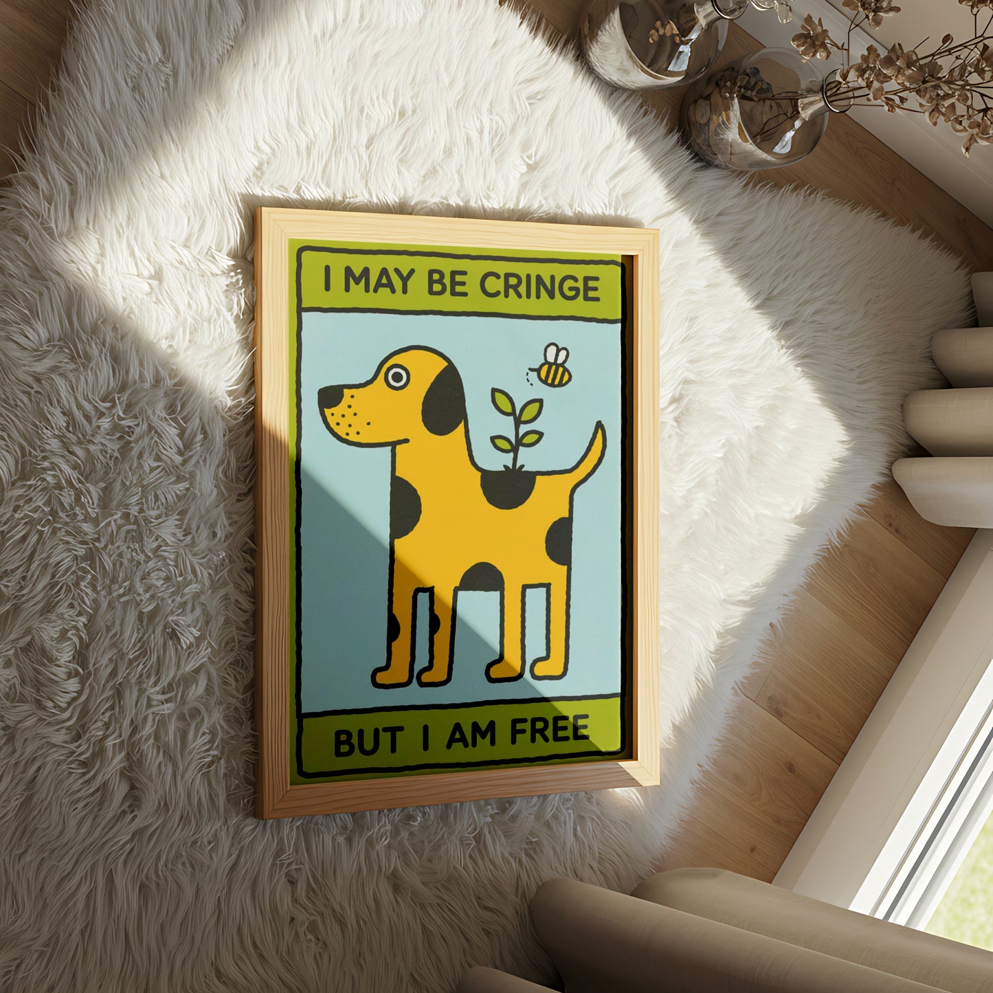I May Be Cringe But I am Free - Dog and Cat Posters