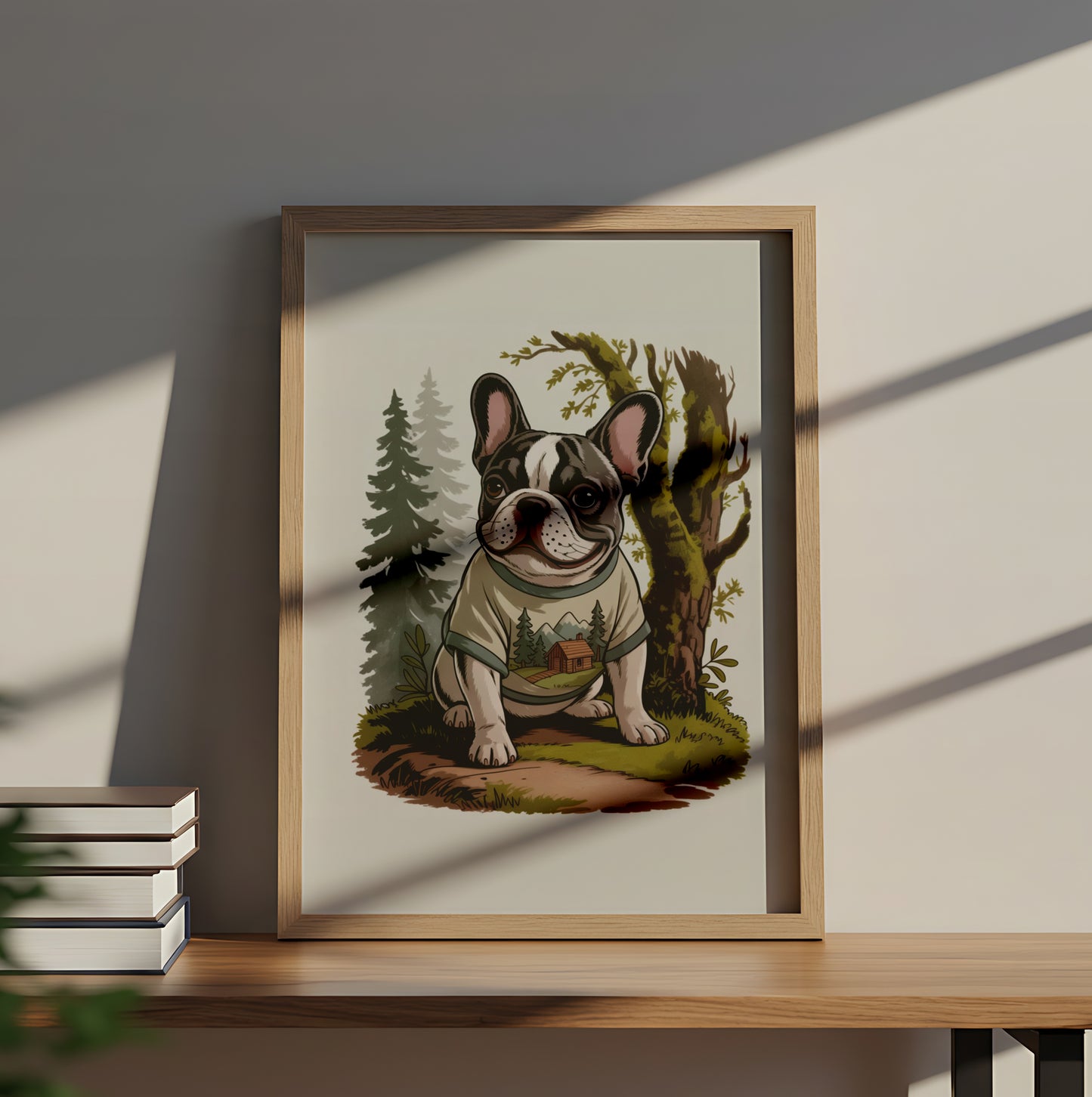 Bulldog Camping - Dog and Cat Posters