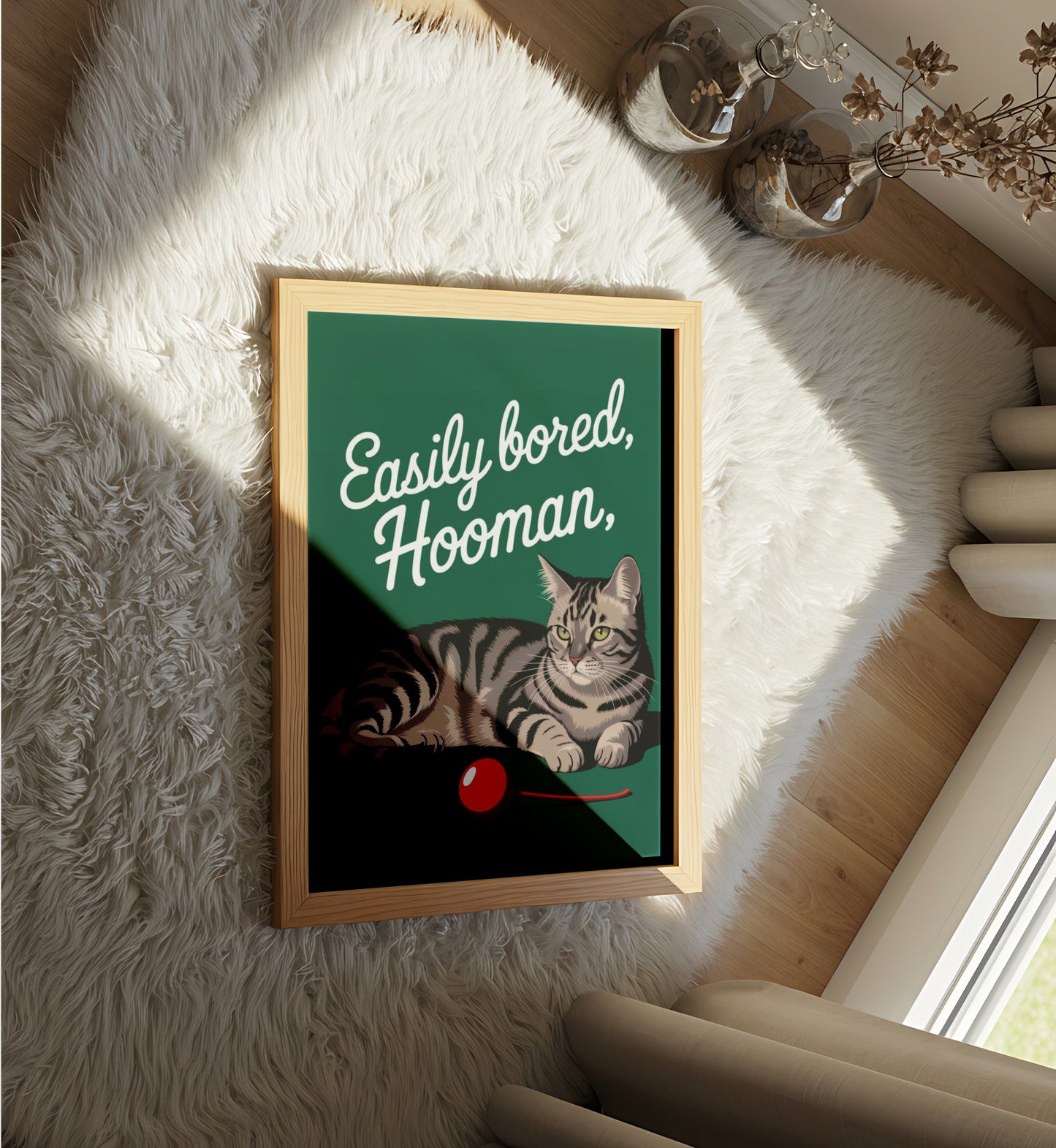 Easily Bored Hooman - Dog and Cat Posters
