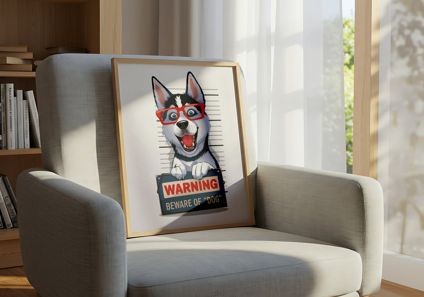 WARNING Beware of Dog - Funny Dog and Cat Posters