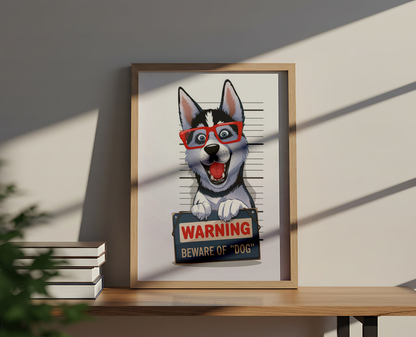 WARNING Beware of Dog - Funny Dog and Cat Posters