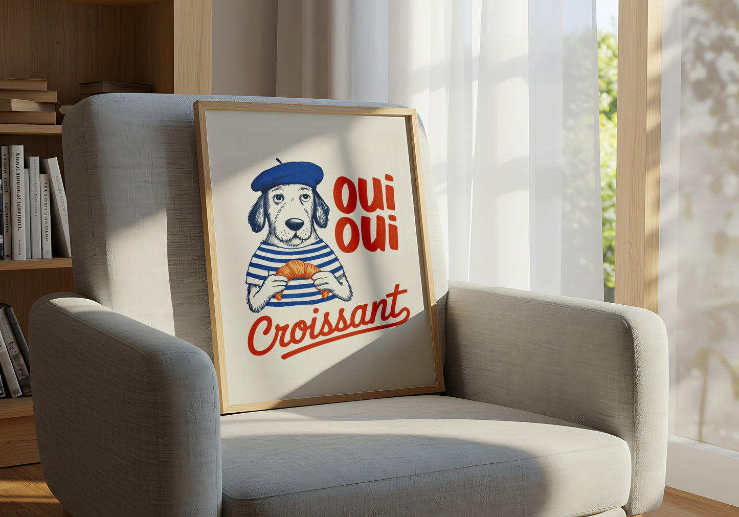 Oui Oui Croissant - Dog and Cat Posters