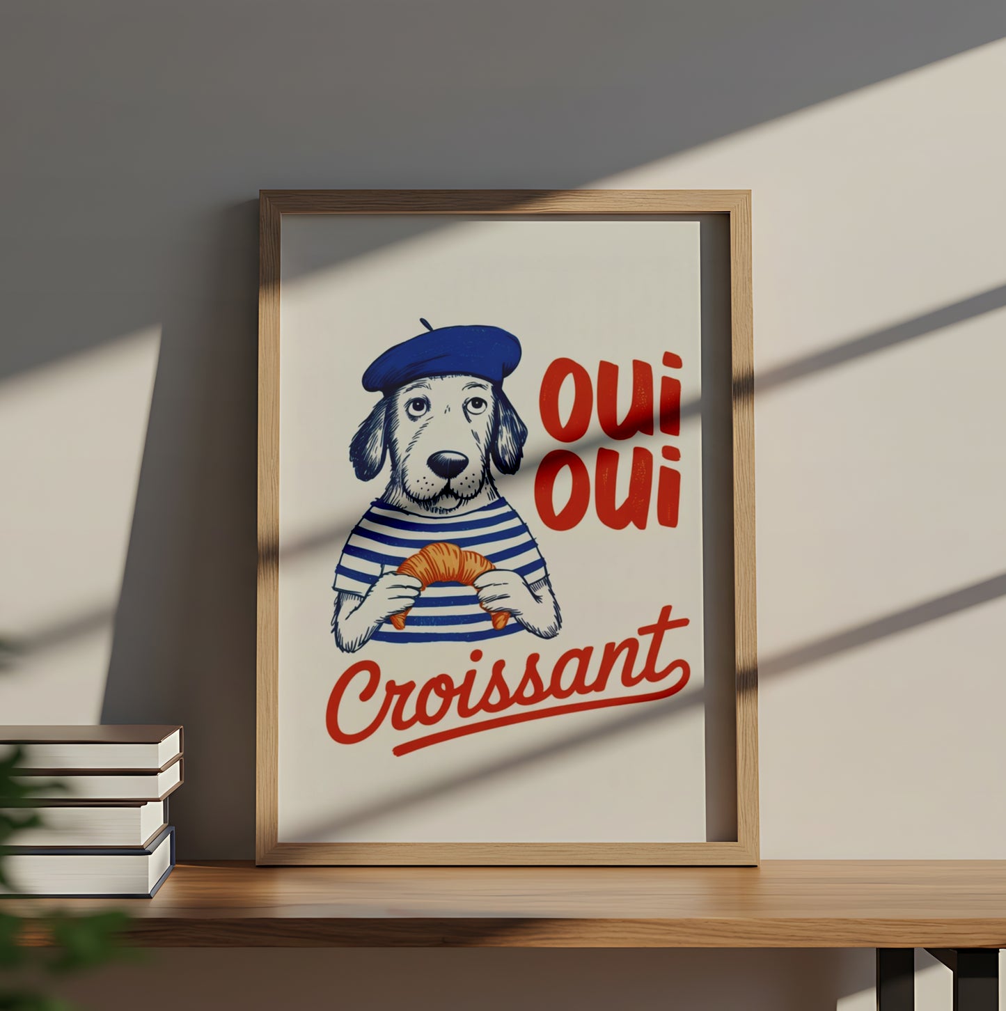 Oui Oui Croissant - Dog and Cat Posters