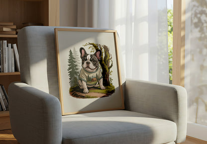 Bulldog Camping - Dog and Cat Posters