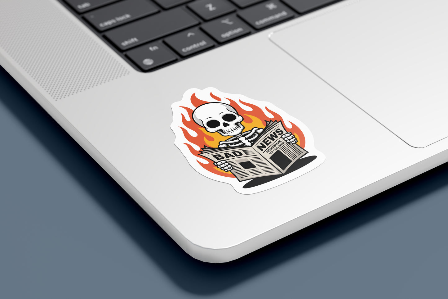 Funny Skeleton Sticker Pack – Humorous Grim Reaper and Skeleton Quotes for Artists, Introverts, and Weekend Lovers