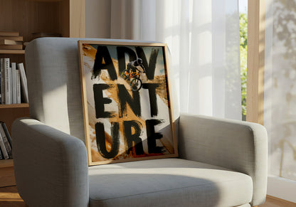 Extreme Mountain Biking Adventure Bold Typography and Off-Road Cycling Action - Outdoor Activities