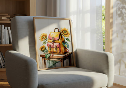 Sunflower and Bag - Outdoor posters