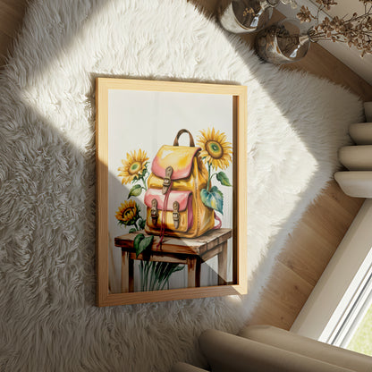 Sunflower and Bag - Outdoor posters