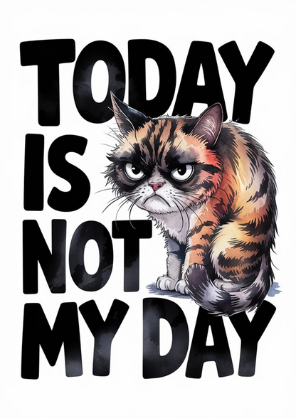 Today is Not My Day - Dog and Cat Posters