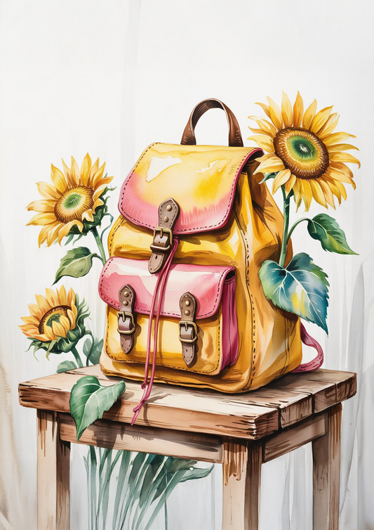Sunflower and Bag - Outdoor posters