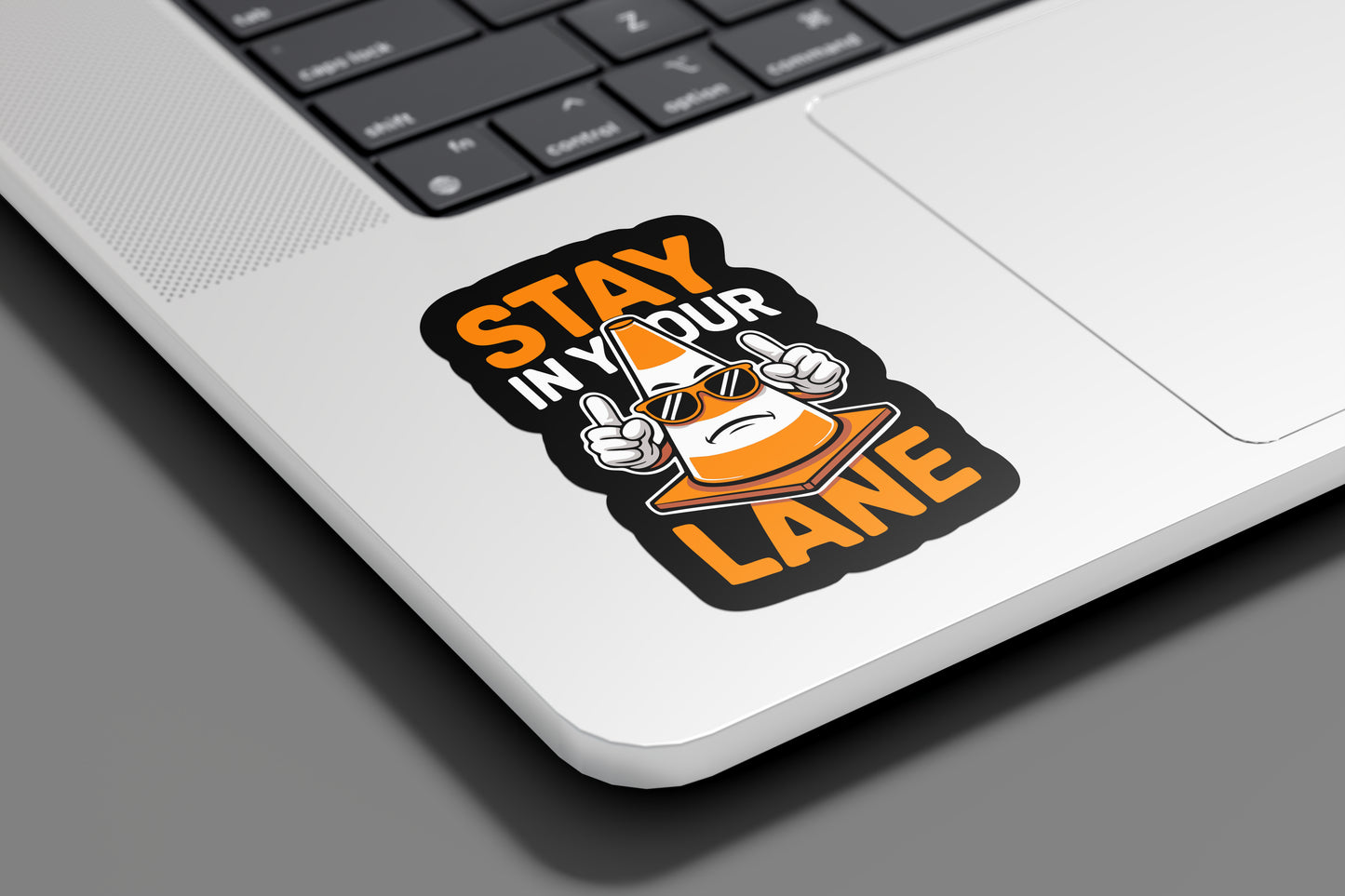 Stay in Your Lane Sticker – Bold Motivational Quote Decal for Confidence and Boundaries