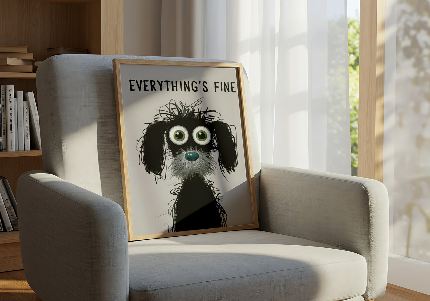 Everything's Fine - Dog and Cat Posters